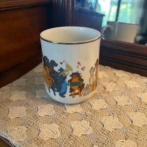 WALT DISNEY PRODUCTIONS The Aristocats 1990's Vintage Ceramic Coffee Mug Japan